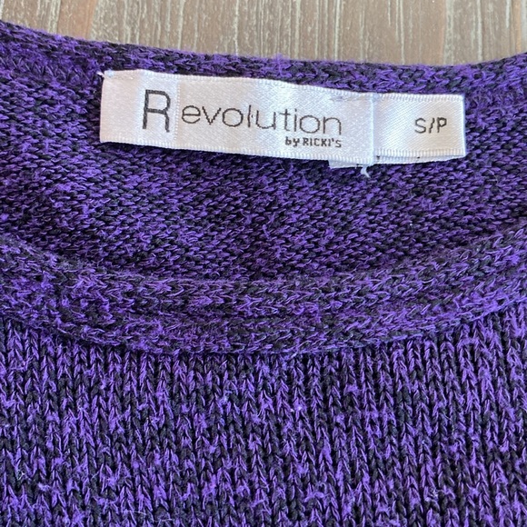 Revolution by Ricki’s ladies purple sweater in size S with lace detailing. - Picture 3 of 8